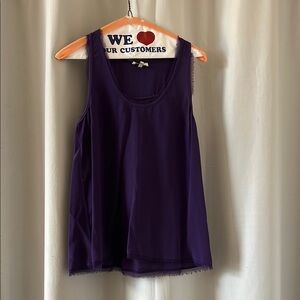 Joie Silk Purple Sleeveless Women's Top